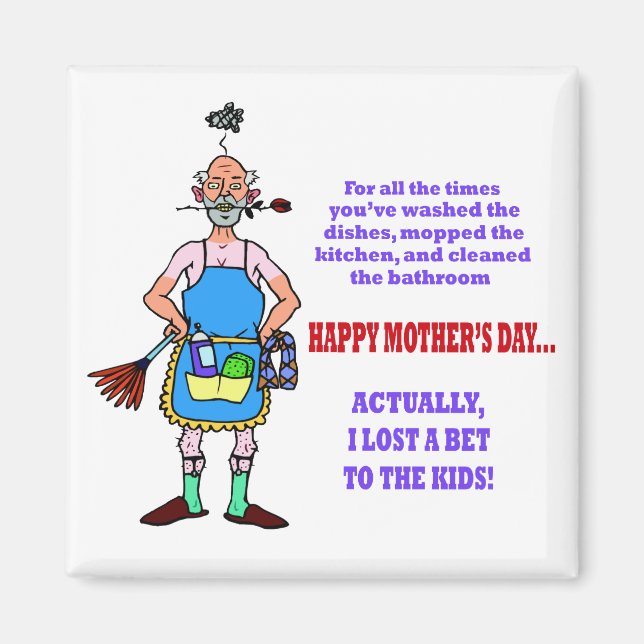 Ich habe eine Wette auf das Kids-Magnet verloren Magnet (Vorne)