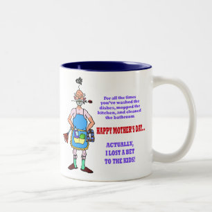 Ich habe eine Wette gegen die Kinder verloren Tass Zweifarbige Tasse