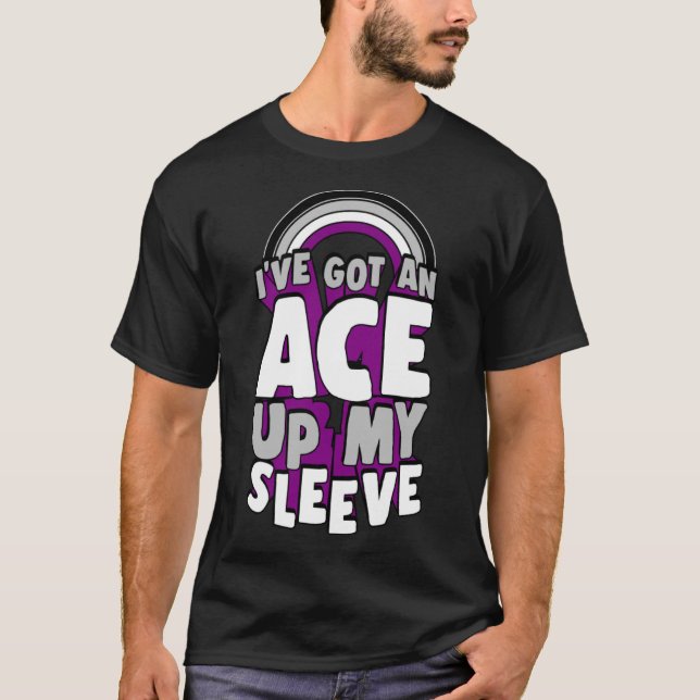 Ich habe einen Ace up my Sleeve Asexuellen Prieste T-Shirt (Vorderseite)