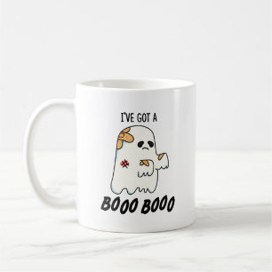 Ich habe einen Boo Boo Funny Halloween Ghost Pun G Kaffeetasse