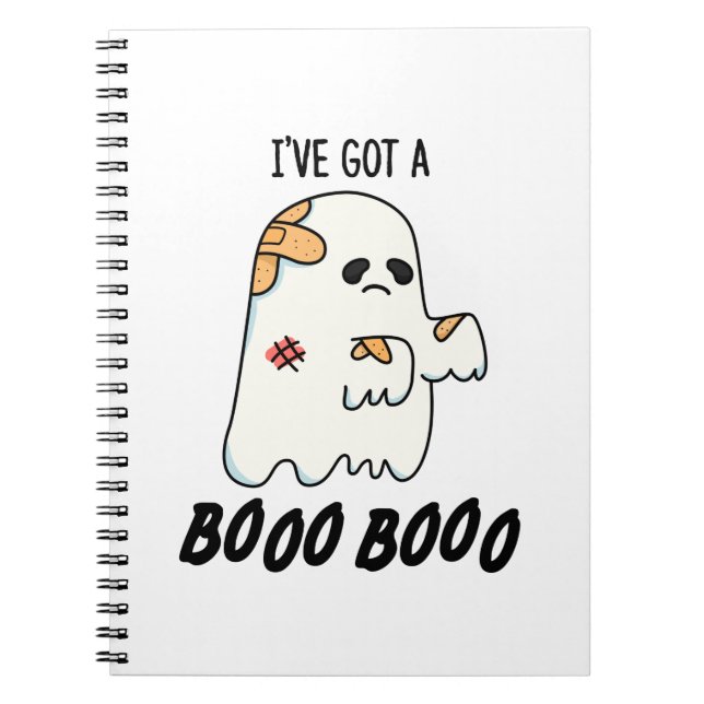 Ich habe einen Boo Boo Funny Halloween Ghost Pun G Notizblock (Vorderseite)