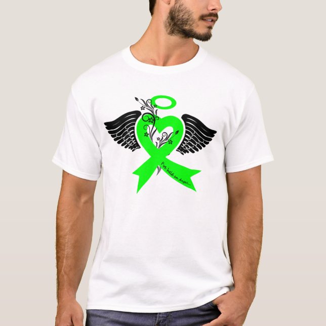 Ich habe einen Engel gehalten (Lymphom-Krebs) T-Shirt (Vorderseite)