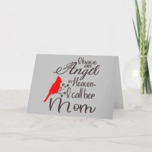 Ich habe einen Engel im Himmel-Kardinal Feiertagskarte