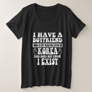 Ich habe einen Freund, der mein Bias Kpop Lover Kd Große Größe T-Shirt