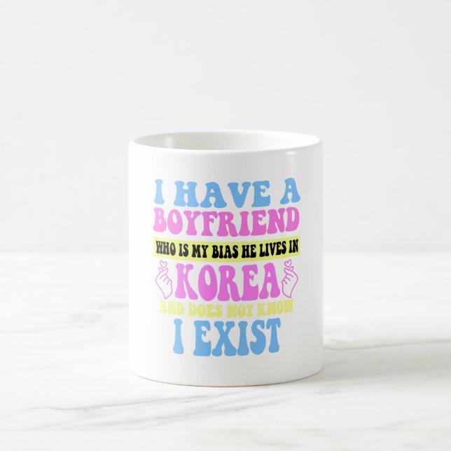 Ich habe einen Freund, der mein Bias Kpop Lover Kd Kaffeetasse (Mittel)
