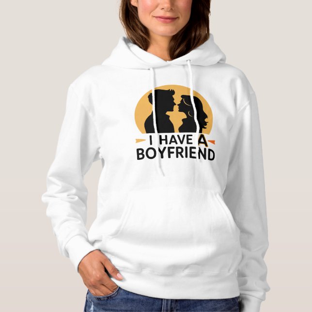Ich habe einen Freund Hoodie (Vorderseite)