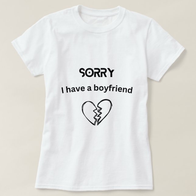 Ich habe einen Freund T-Shirt (Design vorne)