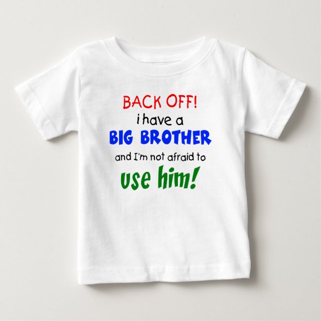 Ich habe einen großen Bruder Baby T-shirt (Vorderseite)