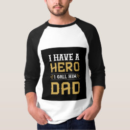 Ich habe einen Helden, den ich ihn Vater Vatertag  T-Shirt