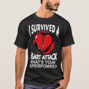 Ich habe einen Herzinfarkt überlebt Vintage-Herzin T-Shirt