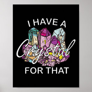 Ich habe einen Kristall dafür Namaste Chakra Yoga Poster