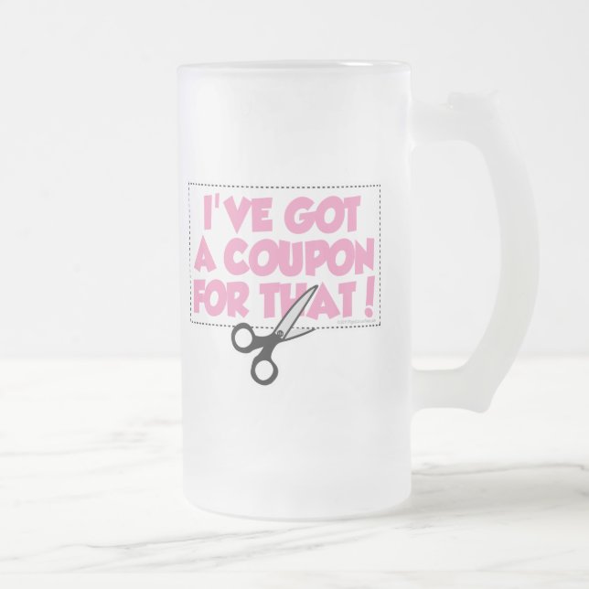 Ich habe einen Kupon für den Mattglas Bierglas (Rechts)