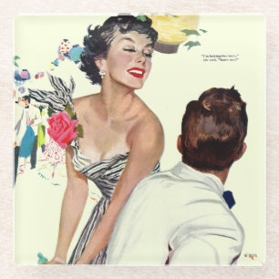 Ich habe einen Mann 2 Gewollt Glasuntersetzer