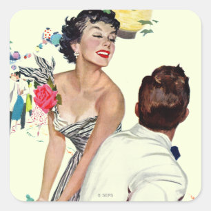 Ich habe einen Mann Gewollt Quadratischer Aufkleber