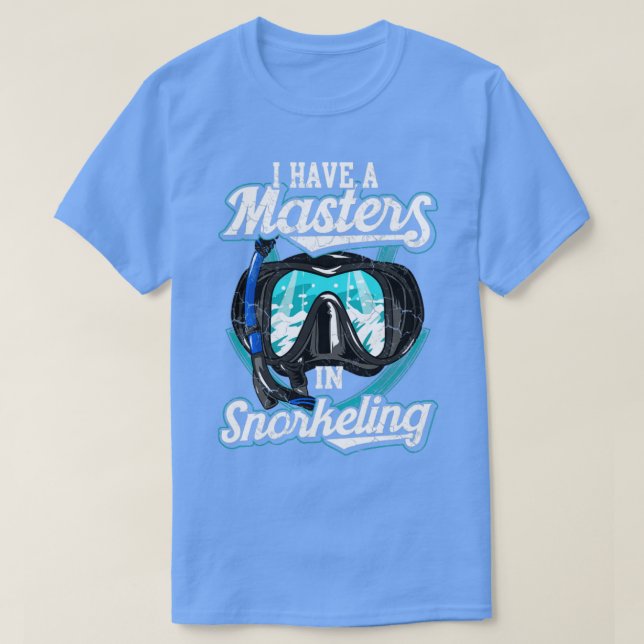 Ich habe einen Meister im Schnorcheltauchen T-Shirt (Design vorne)