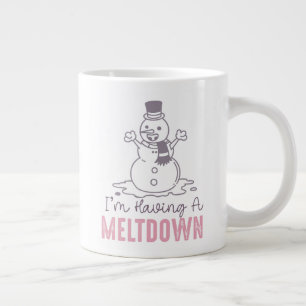 Ich habe einen Meltdown - Funny Snowman Design Jumbo-Tasse