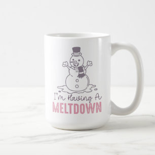 Ich habe einen Meltdown - Funny Snowman Design Kaffeetasse