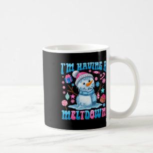 Ich habe einen Meltdown Funny Snowman Weihnachts H Kaffeetasse