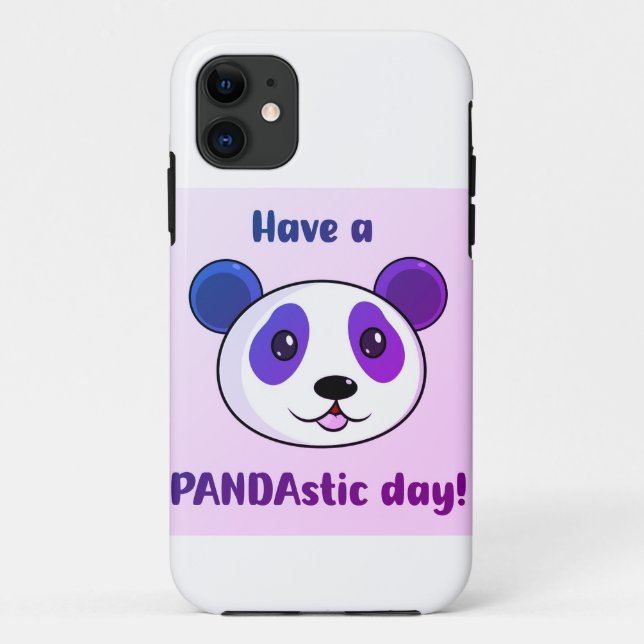 Ich habe einen Pandastic Day | Niedlicher Panda Ph Case-Mate iPhone Hülle (Rückseite)