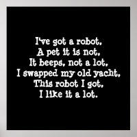 Ich habe einen Roboter got. Poesie.