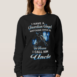 Ich habe einen Schutzengel, der über mich im Himme Sweatshirt