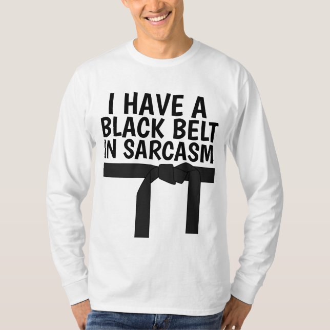 ICH HABE EINEN SCHWARZEN GRIFF IN SARCASM-T - Shir T-Shirt (Vorderseite)