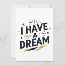 Ich habe einen Traum Inspirierende Typografie-Desi