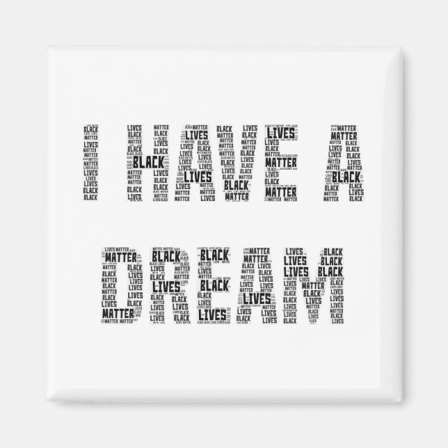 Ich habe einen Traum, schwarze Lebensfragen. Magnet (Vorne)