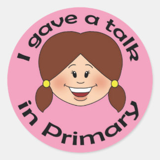 Ich habe einen Vortrag gehalten Runder Aufkleber