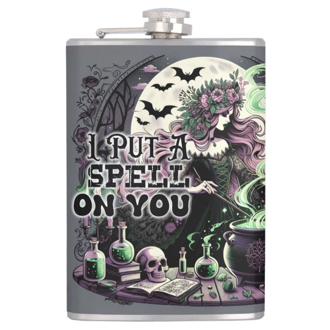Ich habe einen Zauber auf dich gelegt Flachmann (Vorderseite)
