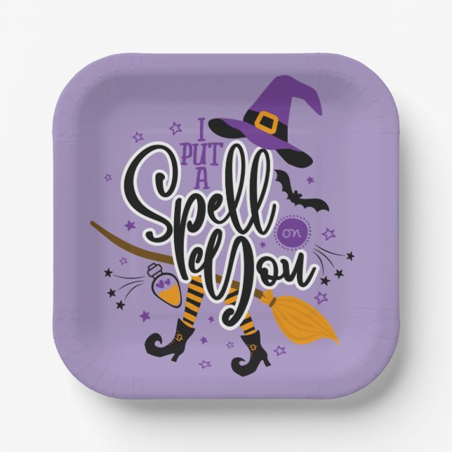 Ich habe einen Zauber auf dich gelegt Pappteller (Vorderseite)