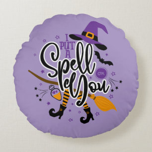 Ich habe einen Zauber auf dich gelegt Rundes Kissen