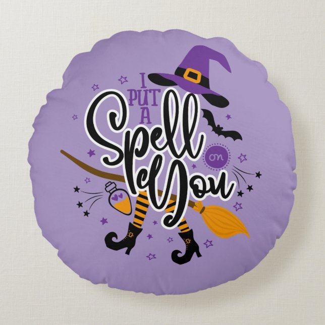 Ich habe einen Zauber auf dich gelegt Rundes Kissen (Vorderseite)