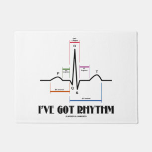 Ich habe Elektrokardiogramm des Rhythmus-ECG EKG Fußmatte