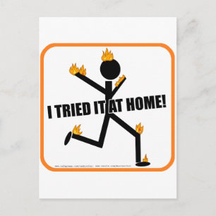 Ich habe es auf Zuhause versucht! Postkarte