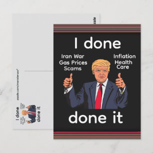 Ich Habe Es Fertig Postkarte