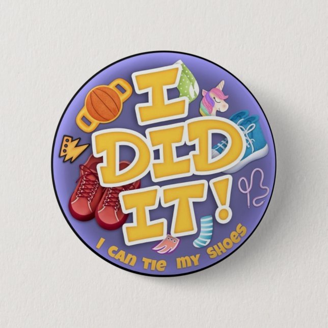 Ich habe es getan - 2 1/4" Runde Button (Vorderseite)