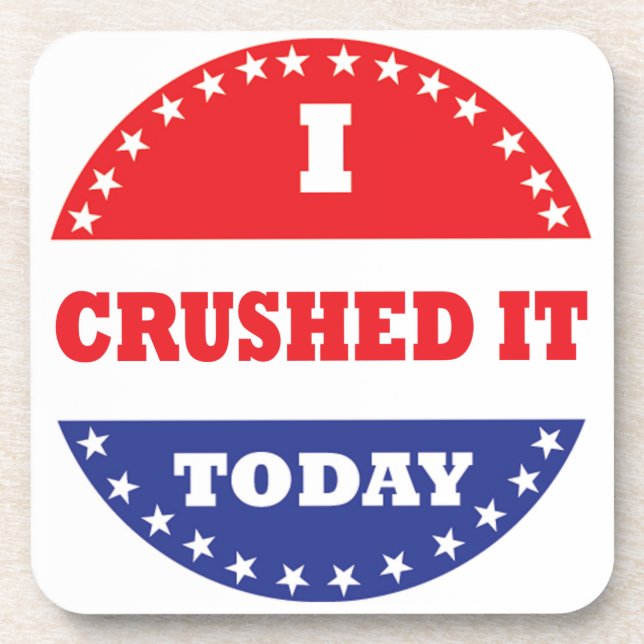 Ich habe es heute zerschlagen getränkeuntersetzer (Vorderseite)