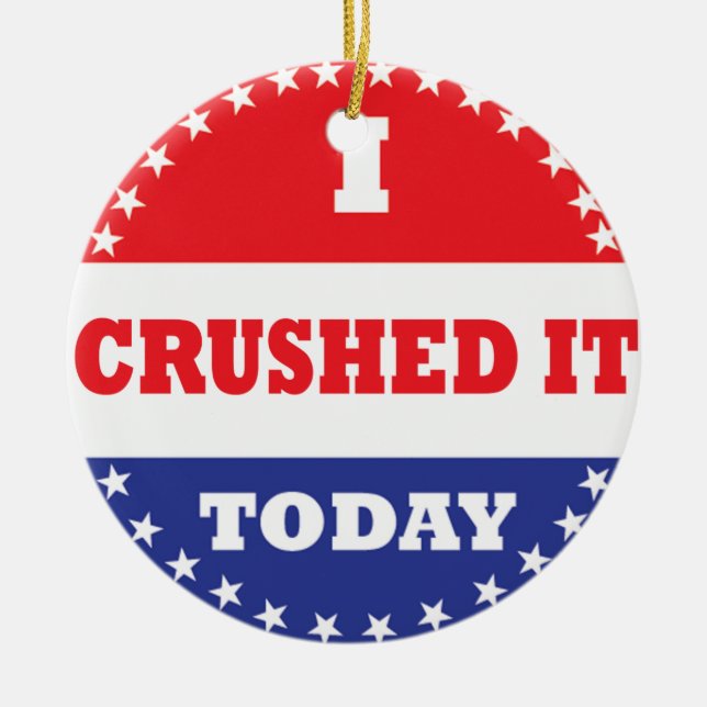 Ich habe es heute zerschlagen keramikornament (Vorne)