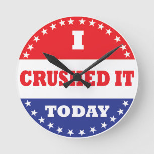 Ich habe es heute zerschlagen runde wanduhr