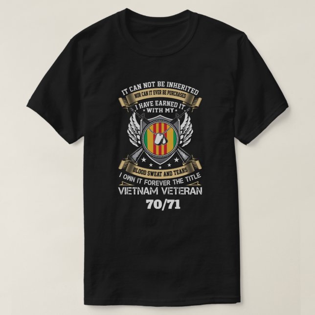 ICH HABE ES IN 70/71 GEARBEITET T-Shirt (Design vorne)