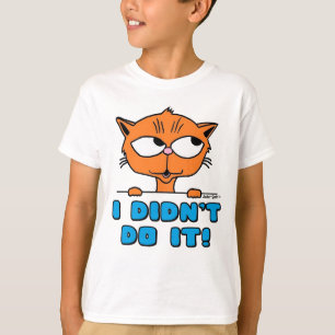 ICH HABE ES NICHT GETAN! Cartoon Chat Funny T-Shirt