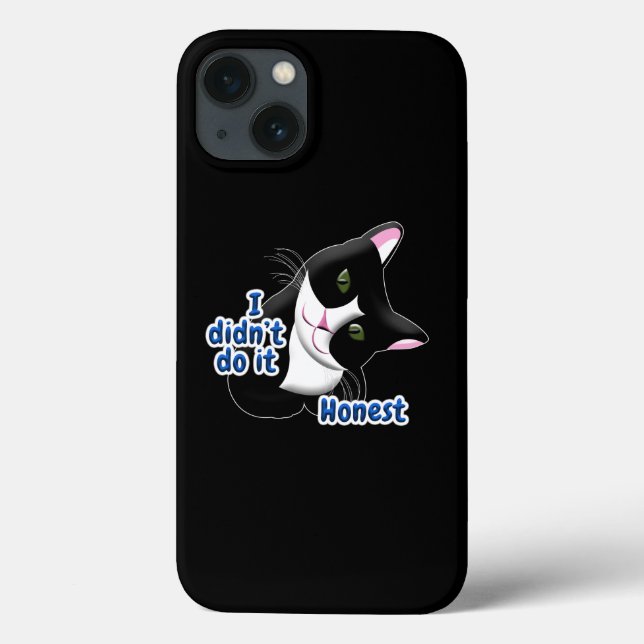 Ich habe es nicht getan Cat Case-Mate iPhone Hülle (Rückseite)