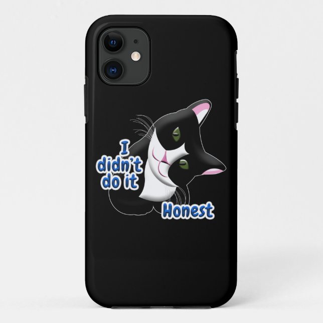 Ich habe es nicht getan Cat Case-Mate iPhone Hülle (Rückseite)