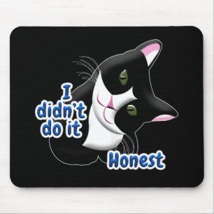 Ich habe es nicht getan Cat Mousepad