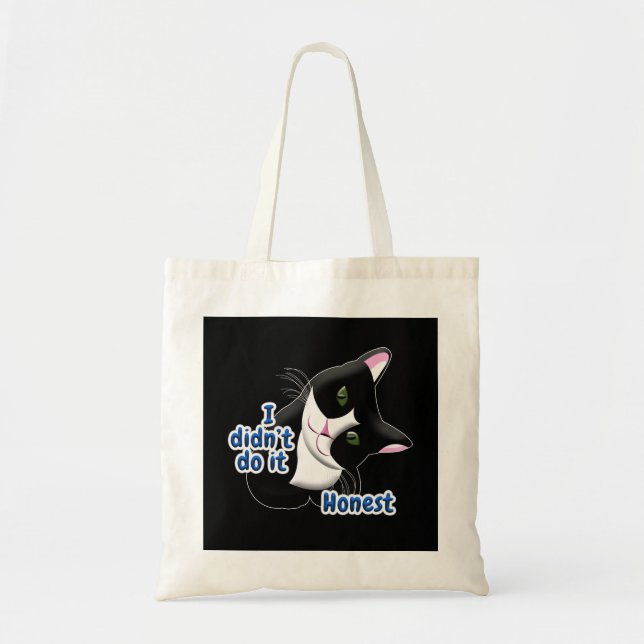 Ich habe es nicht getan Cat Tragetasche (Vorne)