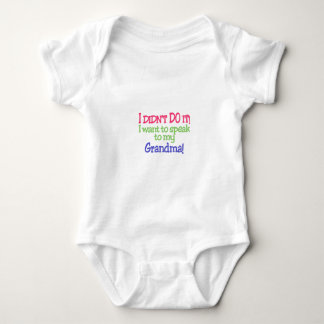 Ich habe es nicht getan! Oma! Baby Strampler