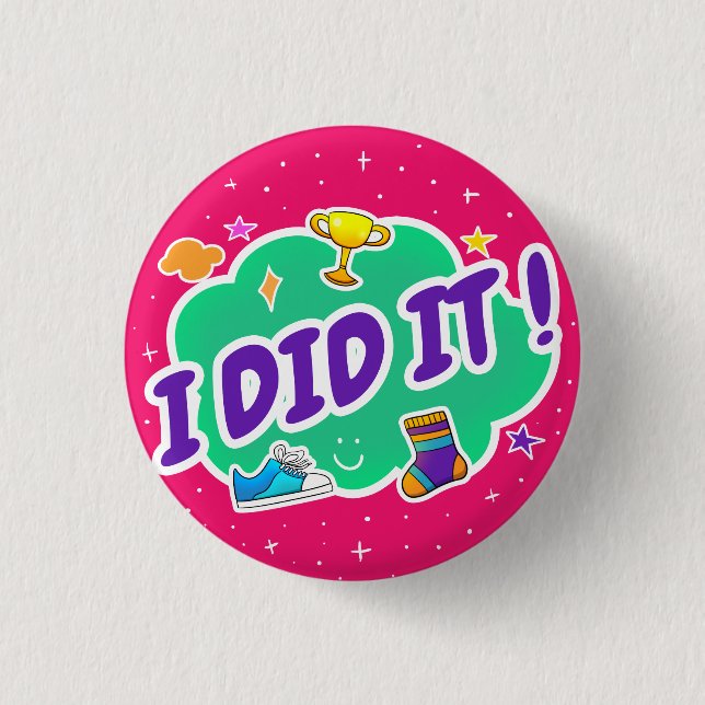 Ich habe es rosa 1 1/4"-Taste getan Button (Vorderseite)