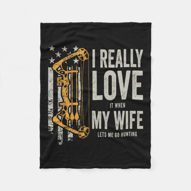 Ich habe es wirklich Liebe, wenn meine Ehefrau mir Fleecedecke (Vorderseite)