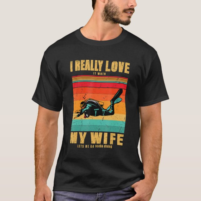 Ich habe es wirklich Liebe, wenn meine Ehefrau mir T-Shirt (Vorderseite)